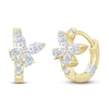 Thumbnail Image 1 of Pnina Tornai Pear, Round & Marquise-Cut Diamond Butterfly Hoop Earrings 5/8 ct tw 14K Yellow Gold