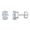 Thumbnail Image 0 of Oval-Cut Lab-Created Diamond Solitaire Stud Earrings 1-1/4 ct tw 14K White Gold (F/SI2)