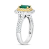 Thumbnail Image 1 of Le Vian Natural Emerald Ring 7/8 ct tw Diamonds Platinum/18K Honey Gold