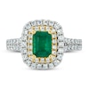 Thumbnail Image 3 of Le Vian Natural Emerald Ring 7/8 ct tw Diamonds Platinum/18K Honey Gold