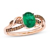 Thumbnail Image 0 of Le Vian Natural Emerald Ring 1/5 ct tw Diamonds 14K Strawberry Gold
