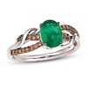 Thumbnail Image 0 of Le Vian Natural Emerald Ring 1/5 ct tw Diamonds 14K Vanilla Gold