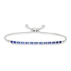 Thumbnail Image 0 of Le Vian Natural Blue Sapphire Bolo Bracelet 1/5 ct tw Diamonds 14K Vanilla Gold