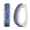 Thumbnail Image 0 of Le Vian Natural Blue Sapphire Earrings 7/8 ct tw Diamonds 14K Vanilla Gold