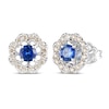 Thumbnail Image 0 of Le Vian Natural Blue Sapphire Earrings 1/3 ct tw Diamonds 14K Vanilla Gold