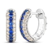 Thumbnail Image 0 of Le Vian Natural Blue Sapphire Hoop Earrings 1/2 ct tw Diamonds 14K Vanilla Gold