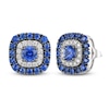 Thumbnail Image 0 of Le Vian Natural Blue Sapphire Earrings 1/3 ct tw Diamonds Platinum