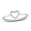 Thumbnail Image 0 of Shy Creation Diamond Accent Heart Ring Round 14K White Gold SC22005658