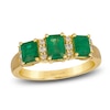 Thumbnail Image 0 of Le Vian Natural Emerald & Diamond Ring 1/6 ct tw 14K Honey Gold