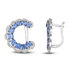 Thumbnail Image 0 of Le Vian Natural Blue Sapphire & Diamond Huggie Earrings 1/2 ct tw 14K Vanilla Gold