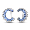 Thumbnail Image 1 of Le Vian Natural Blue Sapphire & Diamond Huggie Earrings 1/2 ct tw 14K Vanilla Gold