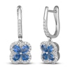 Thumbnail Image 1 of Le Vian Natural Blue Sapphire & Diamond Earrings 1/3 ct tw Platinum