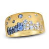 Thumbnail Image 0 of Le Vian Tramonto D'Oro Denim Ombré Sapphire Ring 14K Honey Gold