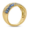 Thumbnail Image 1 of Le Vian Tramonto D'Oro Denim Ombré Sapphire Ring 14K Honey Gold