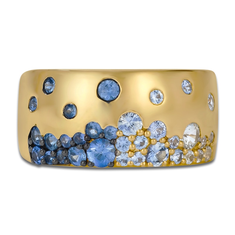 Le Vian Tramonto D'Oro Denim Ombré Sapphire Ring 14K Honey Gold