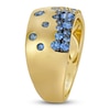 Thumbnail Image 3 of Le Vian Tramonto D'Oro Denim Ombré Sapphire Ring 14K Honey Gold