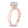 Thumbnail Image 1 of Pnina Tornai Lab-Created Diamond Engagement Ring 2-1/5 ct tw Oval/Round 14K Rose Gold