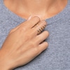 Thumbnail Image 4 of Juliette Maison Natural Peridot Cuff Ring 10K White Gold