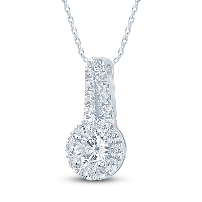 Pnina Tornai Diamond Pendant Necklace 5/8 ct tw 14K White Gold