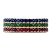 Thumbnail Image 2 of LALI Jewels Natural Emerald, Ruby & Blue Sapphire 3-Piece Ring 14K Tri-Tone Gold