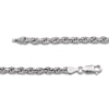 Thumbnail Image 2 of Solid Rope Chain Necklace Sterling Silver 22" 4mm