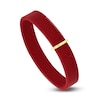 Thumbnail Image 1 of ZYDO Men's Red Stretch Bracelet 18K Yellow Gold/Stainless Steel 7.5"
