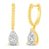 Thumbnail Image 1 of Diamond Huggie Dangle Earrings 1 ct tw 14K Yellow Gold