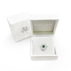 Thumbnail Image 7 of Kallati Oval-Cut Natural Emerald & Diamond Ring 1/3 ct tw 14K Yellow Gold