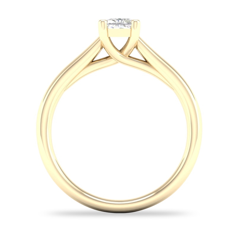Diamond Solitaire Ring 3/4 ct tw Emerald-cut 14K Yellow Gold (SI2/I)