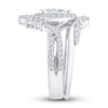 Thumbnail Image 1 of Diamond Bridal Set 1 ct tw Marquise/Round 14K White Gold
