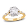 Thumbnail Image 0 of Diamond Engagement Ring 3/8 ct tw Round/Baguette 14K Yellow Gold