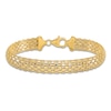 Thumbnail Image 2 of High-Polish Bismark Chain Bracelet 14K Yellow Gold 7.5"