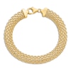 Thumbnail Image 3 of High-Polish Bismark Chain Bracelet 14K Yellow Gold 7.5"