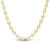 Thumbnail Image 0 of Italia D'Oro Puffy Hollow Mariner Link Necklace 14K Yellow Gold 20"