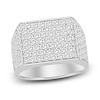 Thumbnail Image 0 of Men's Lab-Created Diamond Ring 2-3/4 ct tw Round 14K White Gold