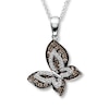 Thumbnail Image 0 of Le Vian Chocolate Diamonds 5/8 ct tw Butterfly Necklace 14K Vanilla Gold