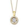Thumbnail Image 0 of Diamonds in Rhythm 1/3 ct tw Necklace 10K Yellow Gold