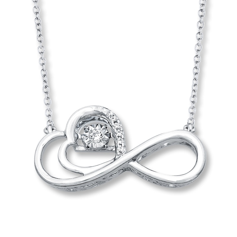 Diamonds in Rhythm 1/20 ct tw Necklace Sterling Silver