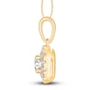 Thumbnail Image 1 of Diamond Necklace 1/2 ct tw Round 18K Yellow Gold