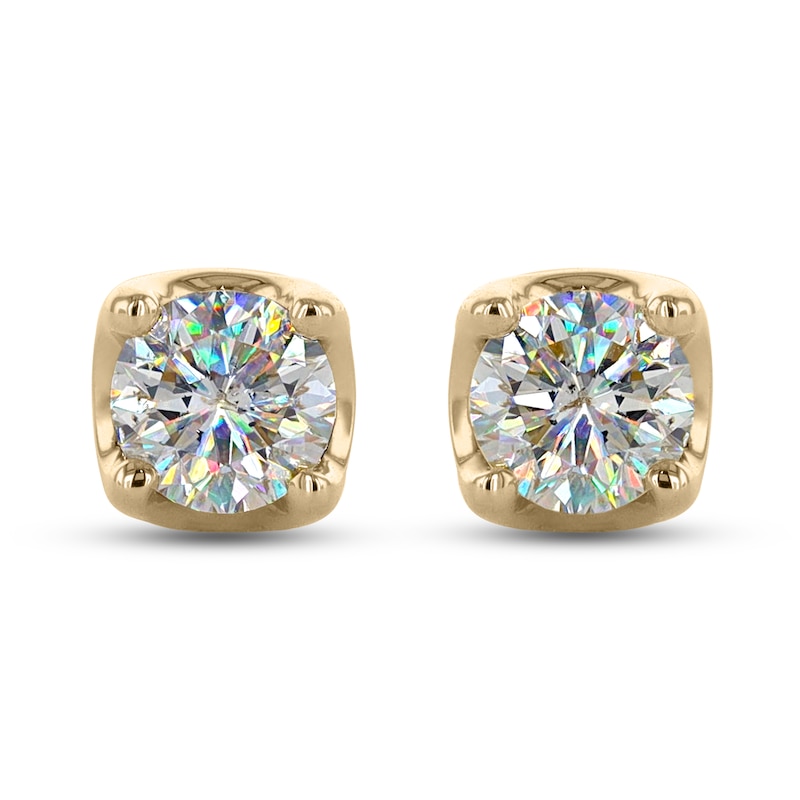 THE LEO First Light Diamond Solitaire Earrings 3/4 ct tw 14K Yellow Gold (I1/I)
