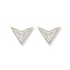 Thumbnail Image 0 of Diamond Chevron Earrings 1/15 ct tw Round-cut 10K Yellow Gold