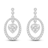Thumbnail Image 1 of Diamond Dangle Earrings 1 ct tw Round-cut 14K White Gold