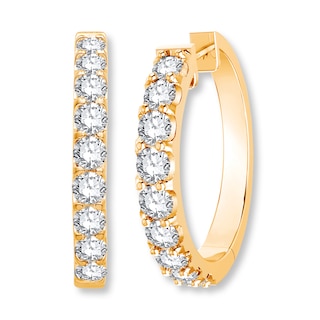 Jared jewelers diamond hoop earrings Clearance