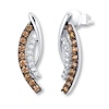 Thumbnail Image 0 of Le Vian Chocolate Diamond Earrings 1/2 ct tw 14K Vanilla Gold