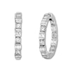 Thumbnail Image 0 of Diamond Hoop Earrings 1-3/4 ct tw Round-cut 14K White Gold