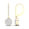 Thumbnail Image 1 of Diamond Dangle Earrings 1 ct tw Round 14K Yellow Gold