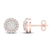 Thumbnail Image 1 of Diamond Stud Earrings 1/2 ct tw Round 10K Rose Gold