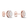 Thumbnail Image 3 of Diamond Stud Earrings 1/2 ct tw Round 10K Rose Gold