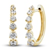 Thumbnail Image 0 of Diamond Hoop Earrings 1 ct tw Round 14K Yellow Gold