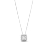 Thumbnail Image 0 of Kallati Diamond Pendant Necklace 1/4 ct tw Baguette/Round 14K White Gold 18"